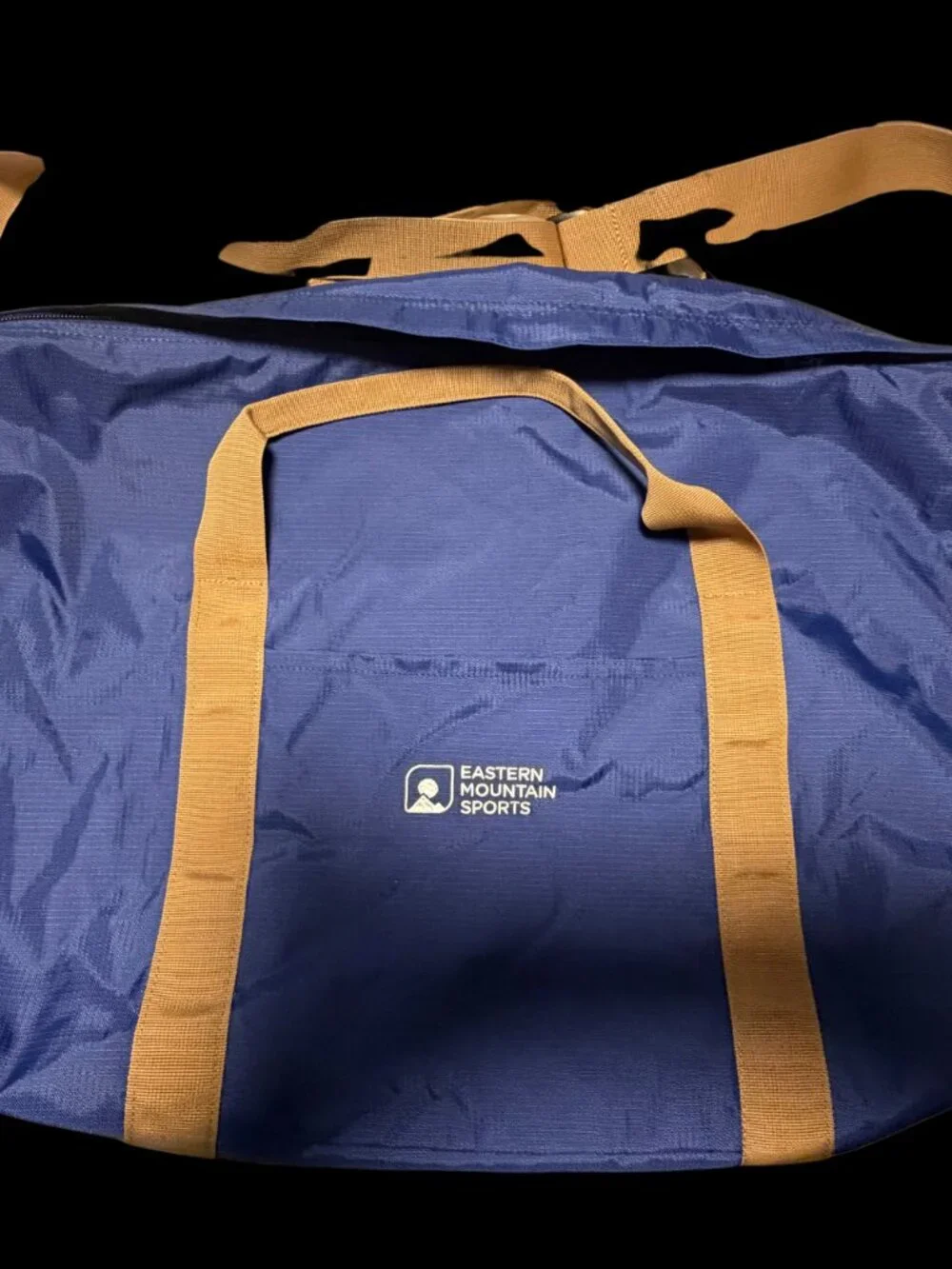 Eastern Mountain Sports EMS Blue Nylon Duffel Bag Travel Gym Weekend Carry-On